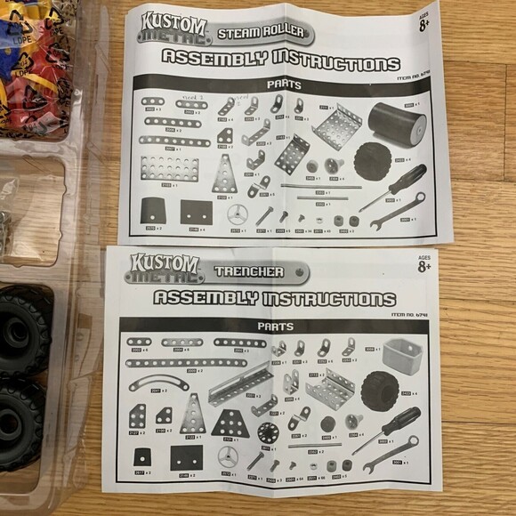 Hurricane Toys Kustom Metal Construction Steam Roller Trencher Replacement Parts - Picture 5 of 10